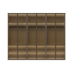 Sestava skříní s rámem prosklená OPERA - P6A-6AL/OP - Cashmere lak mat