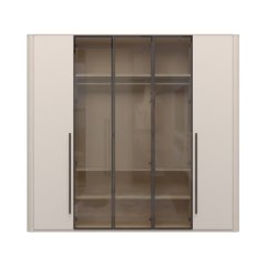 Skříň prosklená s osvětlením RONDO - P5R-3AL/RO - Cashmere lak mat