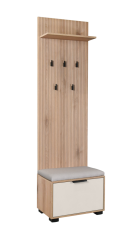 Předsíňový panel s botníkem SMART - canella/kašmír