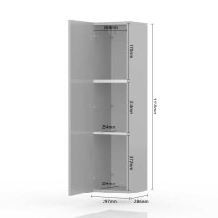 Komoda závěsná PIANO VK30-1K/PN béžová lesk