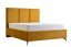 Čalouněná postel s matrací CESTO 160 - žlutá