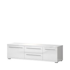 Televizní stolek PIANO TV165-2K2F/PN bílá lesk Televizní stolek PIANO TV165-2K2F/PN bílá lesk