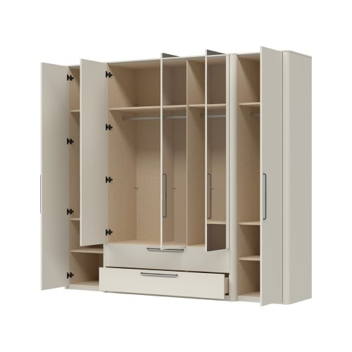 Skříň se zrcadlem AIR - P52-3OG/AI - Pepper bílá lak mat