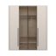 Skříň prosklená RONDO - P4-2AL/RO - Cashmere lak mat
