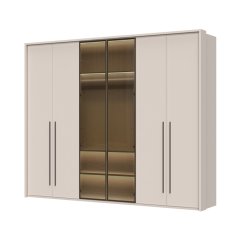 Sestava skříní s rámem prosklená OPERA - P6A-2AL/OP - Cashmere lak mat