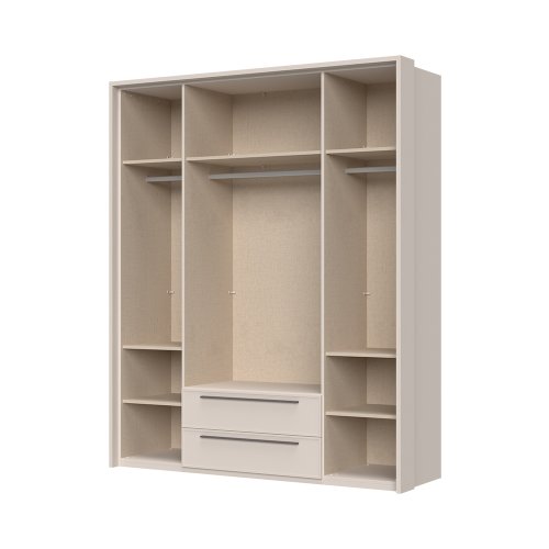 Sestava skříní s rámem a osvětlením OPERA - P42B/OP - Cashmere lak mat