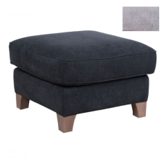 Taburet Riccarda - šedá samet