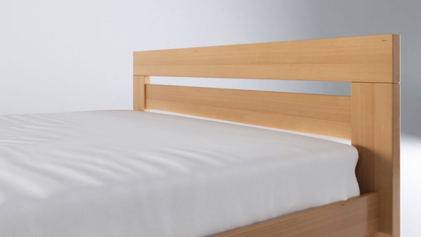Vystavená postel NEX 180 × 200 cm – masivní buk natur