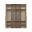 Skříň prosklená RONDO - P4-2AL/RO - Cashmere lak mat