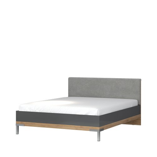 Postel ONYX - KR180-ON antracit lesk/ořech pacific lesk