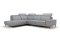 Rohová sedací souprava HYDE - látka C - světle šedá