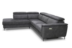 Rohová sedací souprava ORLANDO - černá