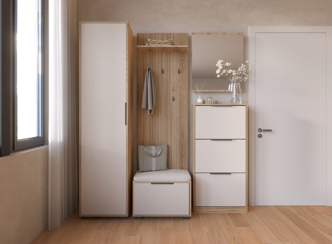 Předsíňová sestava SMART - canella/kašmír