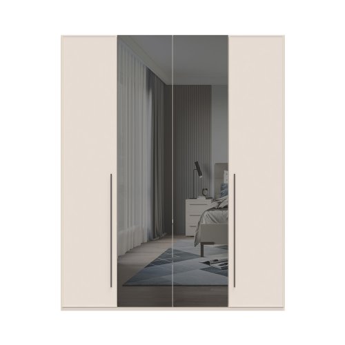 Sestava skříní se zrcadly OPERA - P4-2OG/OP - Cashmere lak mat