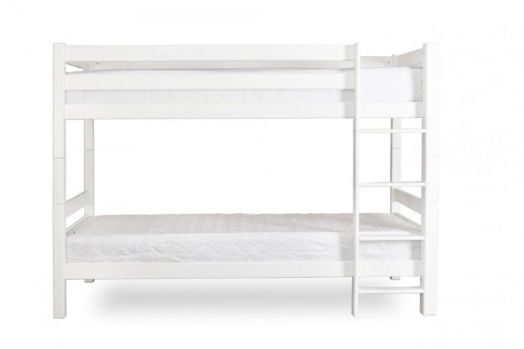 Patrová postel z masivu LENNY - buk bílá