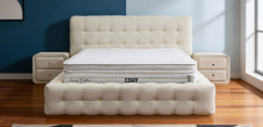 Čalouněná postel COSY - béžová
