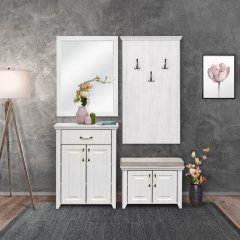Předsíňová sestava Rustic - bílá 1