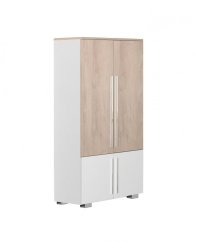 Skříň LEONIDAS 80x154 - dub premium/bílá