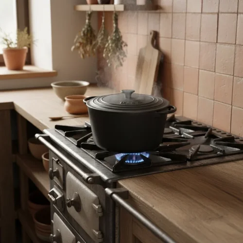 PLAMEN Litinový hrnec s víkem 8,6 l
