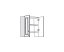 Horní skříňka IN VA 60/68 - dub šedý