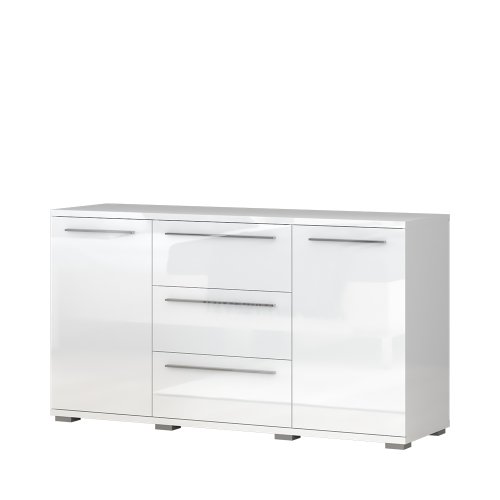 Komoda PIANO - K23/PN bílá lesk