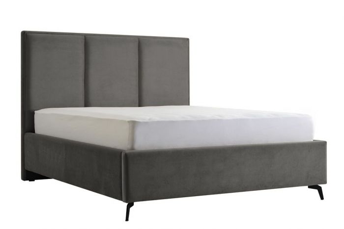 Čalouněná postel s matrací CESTO 180 - šedá