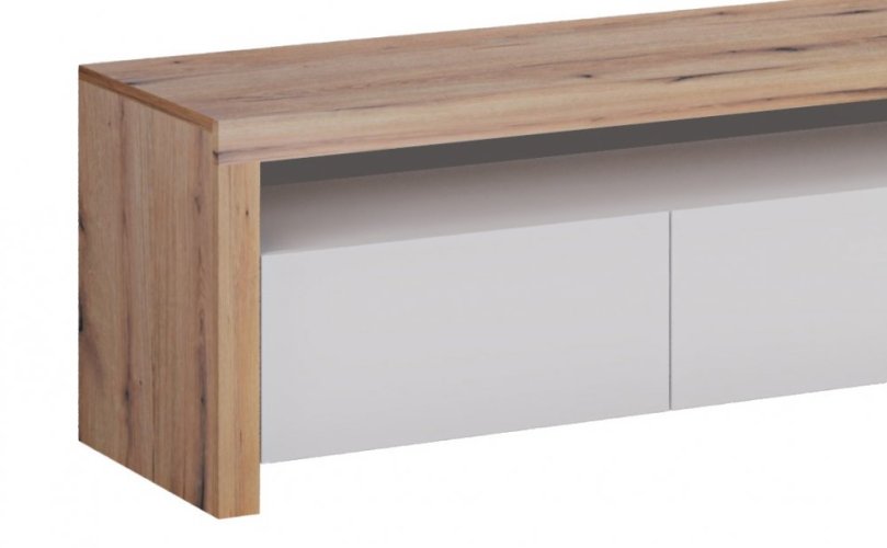 TV komoda NAPOLI - dub artisan/bílá