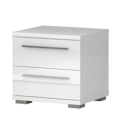 Noční stolek PIANO NS2/PN bílá lesk