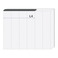 Lišta stropní PIANO LR4/PN  béžová lesk