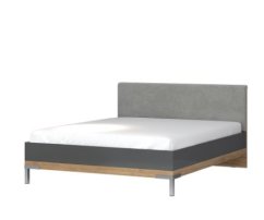 Postel ONYX - KR160-ON antracit lesk/ořech pacific lesk