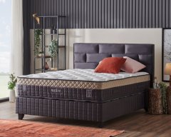 Čalouněná postel NATIVE s matrací - antracit