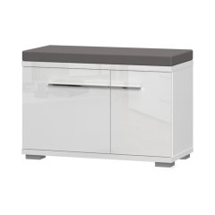 Botníková lavice PIANO K2 - bílá lesk