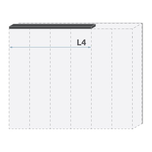 Lišta stropní PIANO LR4/PN  béžová lesk