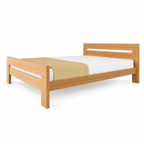 Vystavená postel NEX 180 × 200 cm – masivní buk natur