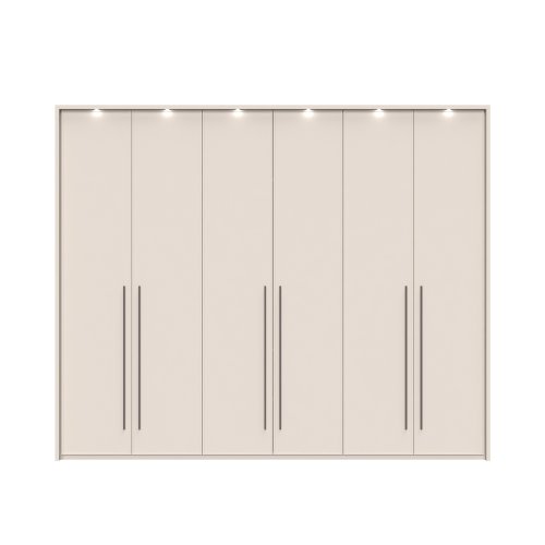 Sestava skříní s rámem a osvětlením OPERA - P6B/OP - Cashmere lak mat