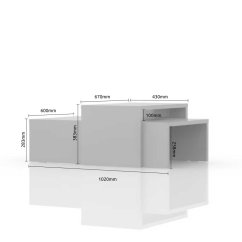 Konferenční stolek PIANO SET2 béžová lesk
