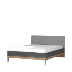 Postel ONYX - KR180-ON antracit lesk/ořech pacific lesk