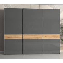 Skříň ONYX - PK281/ON antracit lesk/ořech pacific lesk