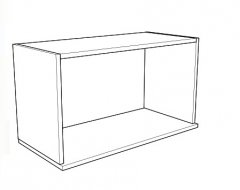 Závěsná skříňka LEONIDAS 80 - dub artisan/šedá