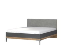 Postel ONYX - KR160-ON antracit lesk/ořech pacific lesk
