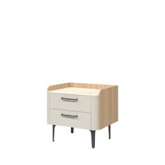 Noční stolek AIR - NS2/AI - Pepper bílá lak mat