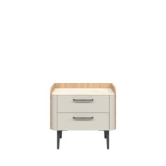 Noční stolek AIR - NS2/AI - Pepper bílá lak mat