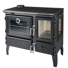 Sporák na tuhá paliva GURMET 3D L - černý