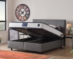 Čalouněná postel SUNNY - tmavě šedá