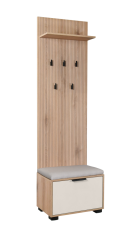 Předsíňový panel s botníkem SMART - canella/kašmír