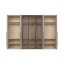 Skříň prosklená RONDO - P7-3AL/RO - Cashmere lak mat