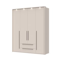 Sestava skříní s rámem a osvětlením OPERA - P42B/OP - Cashmere lak mat