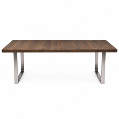 Vystavený jídelní stůl ORLEAN 220 × 90 cm – dub olej tmavý