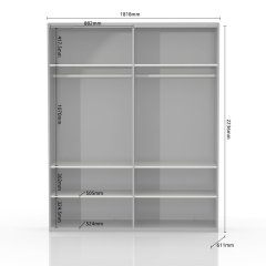 Skříň PIANO - PK181/PN bílá lesk