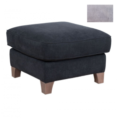 Taburet Riccarda - šedá samet